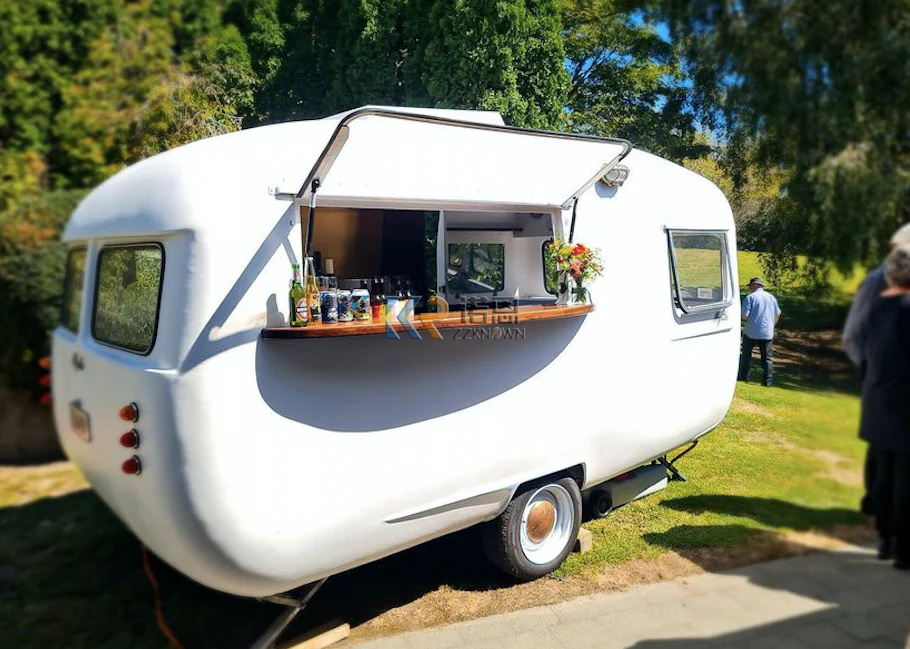 Coffee Van Equipment - Remorque de cuisine mobile entièrement équipée,