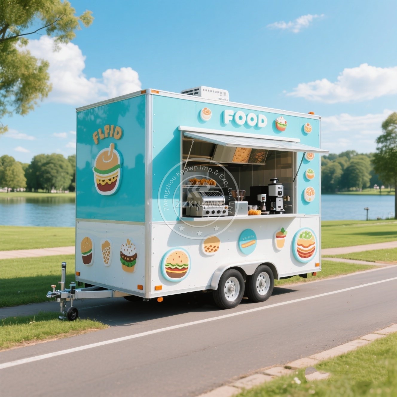 Coffee Van Equipment - Remorque alimentaire camion crème glacée café