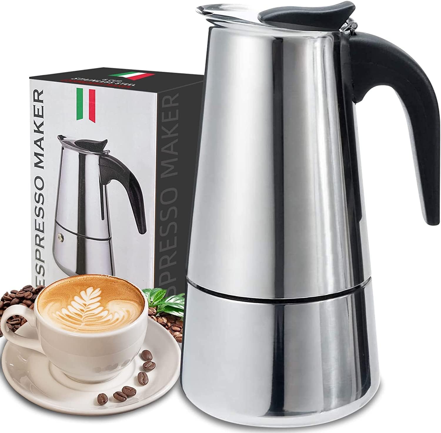 Hero Coffee Equipment - 4/6/9 Tasses Moka Pot Caffe Machine