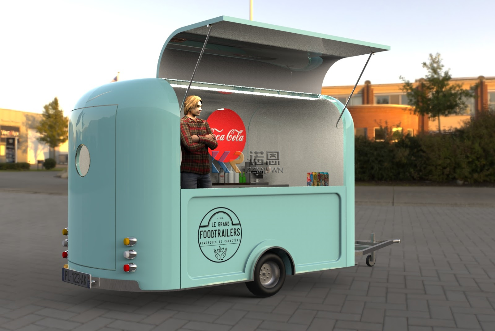 Remorque de cuisine mobile ent - Coffee Van Equipment avis et prix